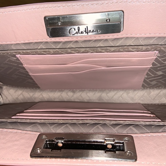 NWT Cole Haan Leather Wristlet Clutch